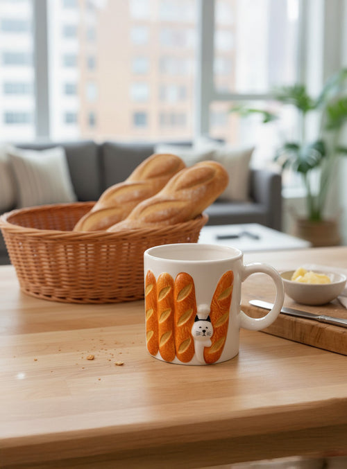 Baguette Cat Mug