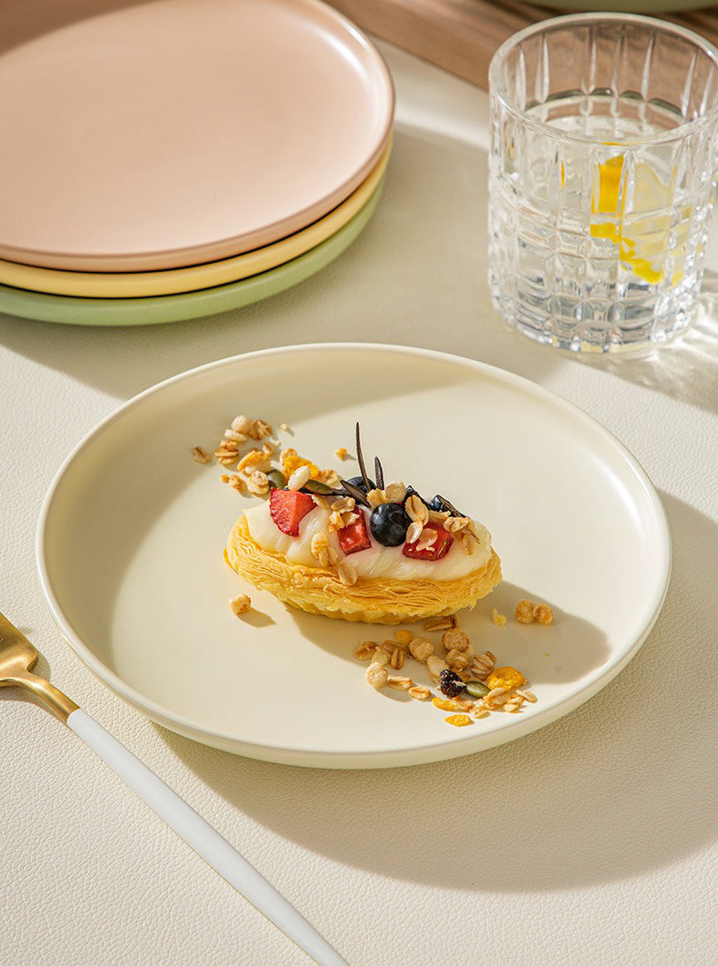 Matte Pastel Ceramic Plates