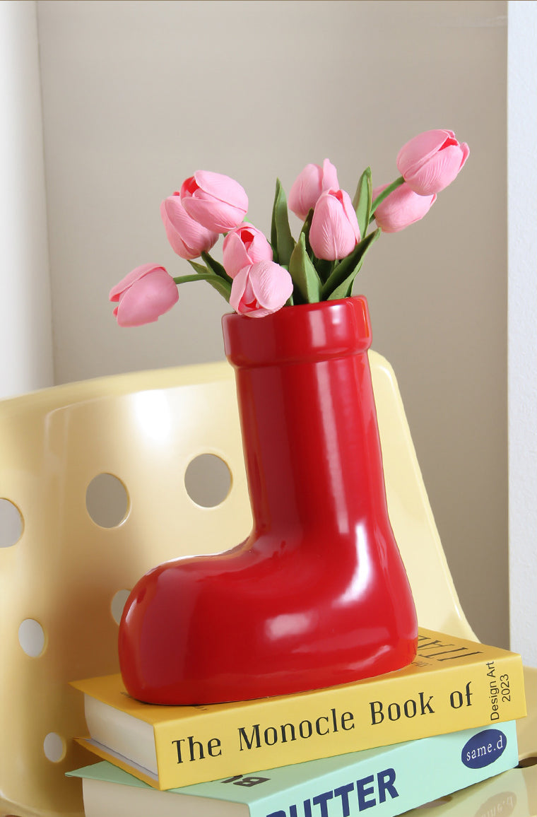 Boot-Shape Vase