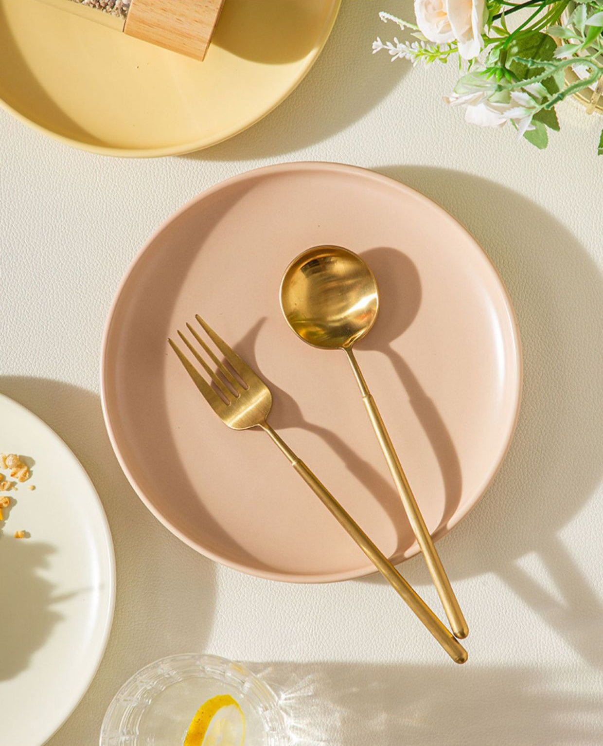 Matte Pastel Ceramic Plates