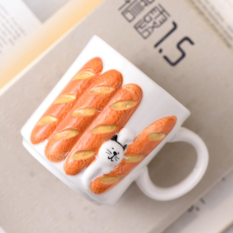 Baguette Cat Mug