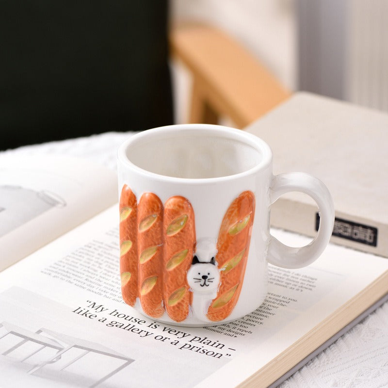 Baguette Cat Mug