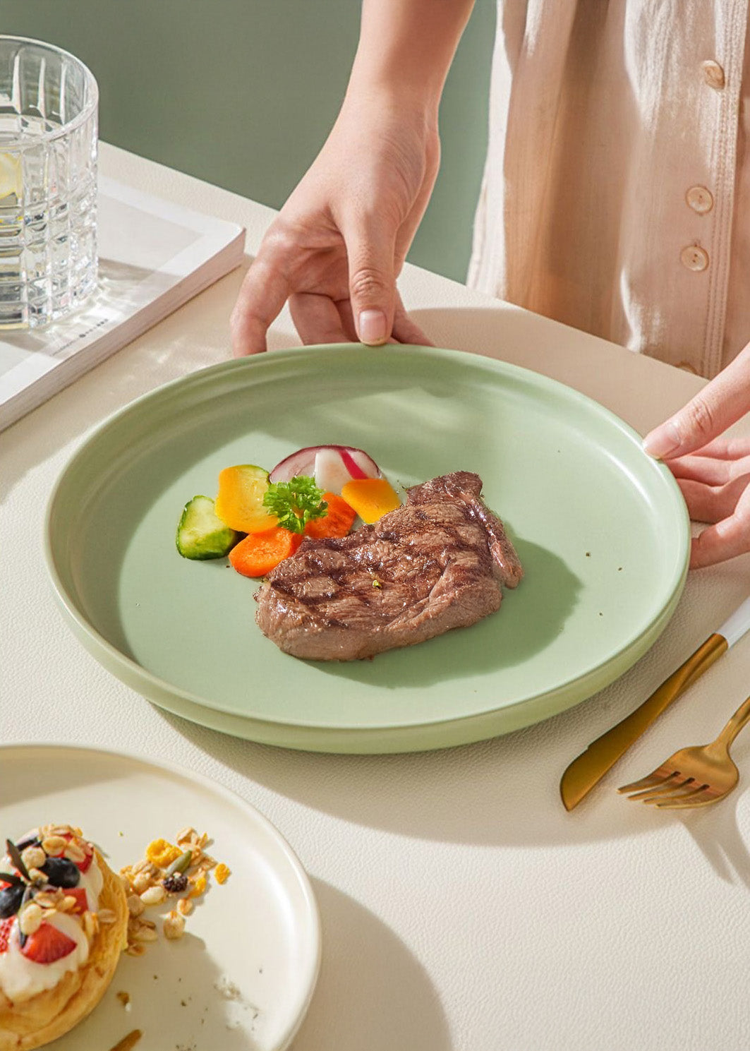 Matte Pastel Ceramic Plates