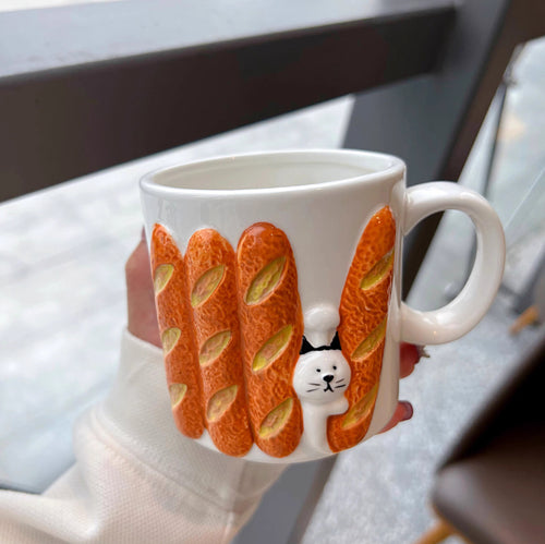 Baguette Cat Mug