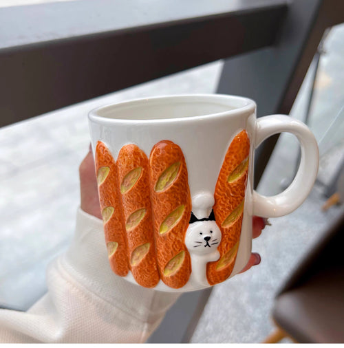 Baguette Cat Mug