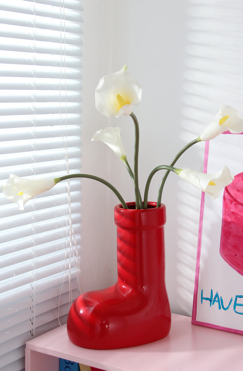 Boot-Shape Vase