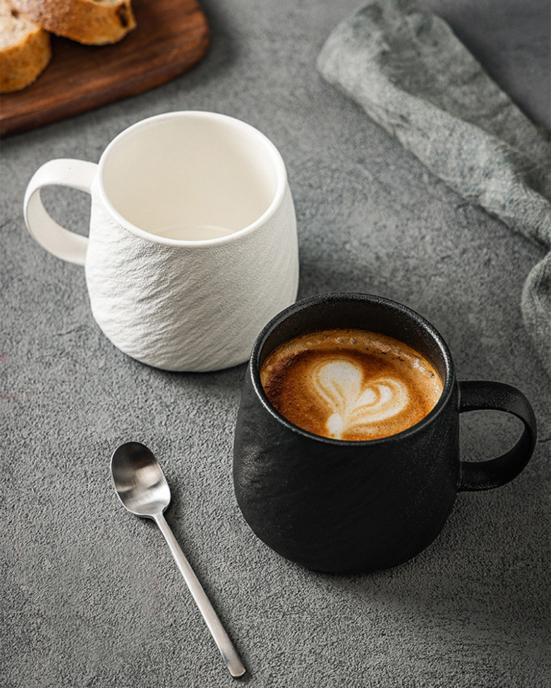 Stone-Textured Ceramic Mug