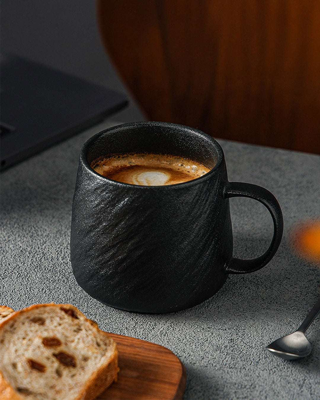 Stone-Textured Ceramic Mug