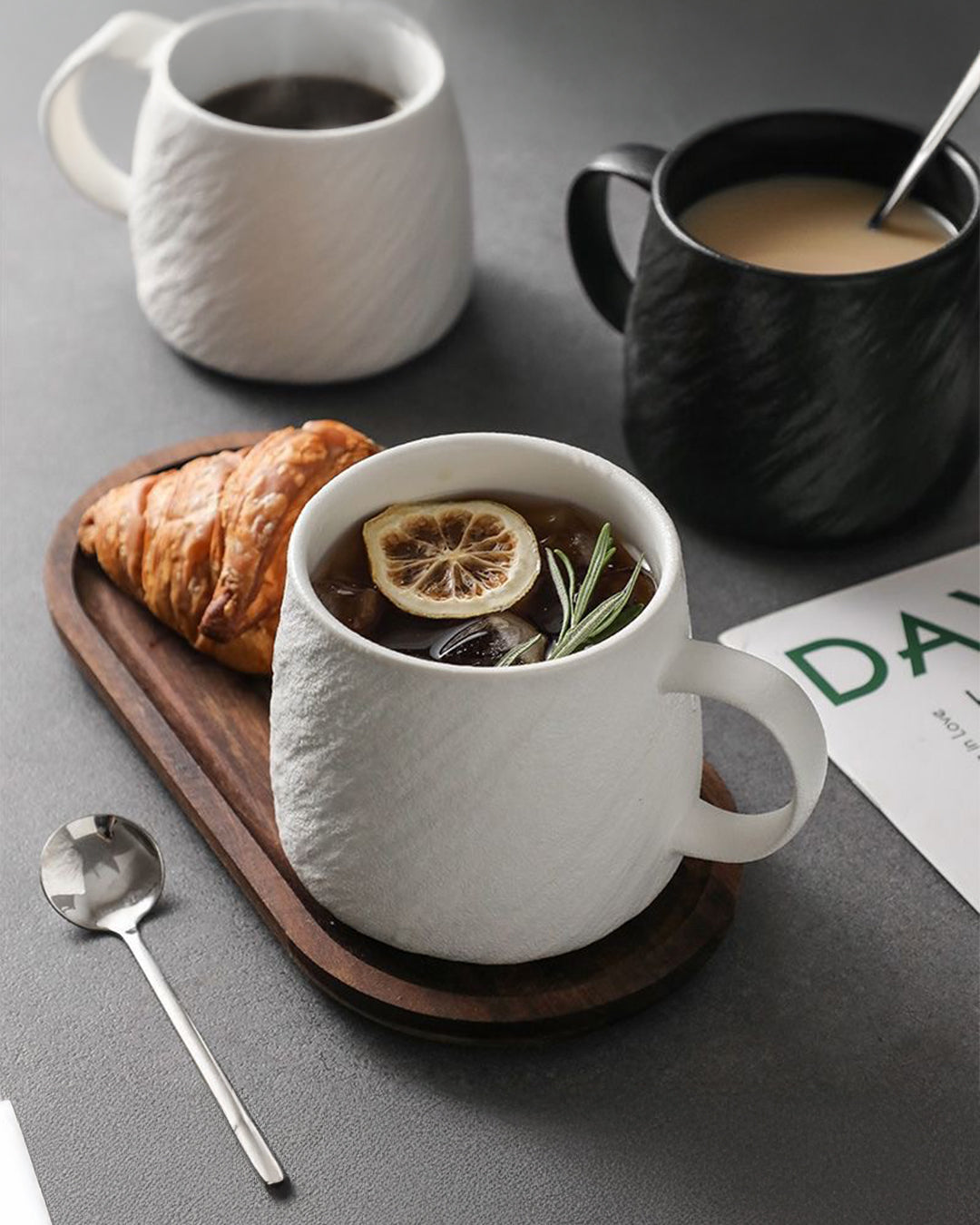 Textured Ceramic Mug