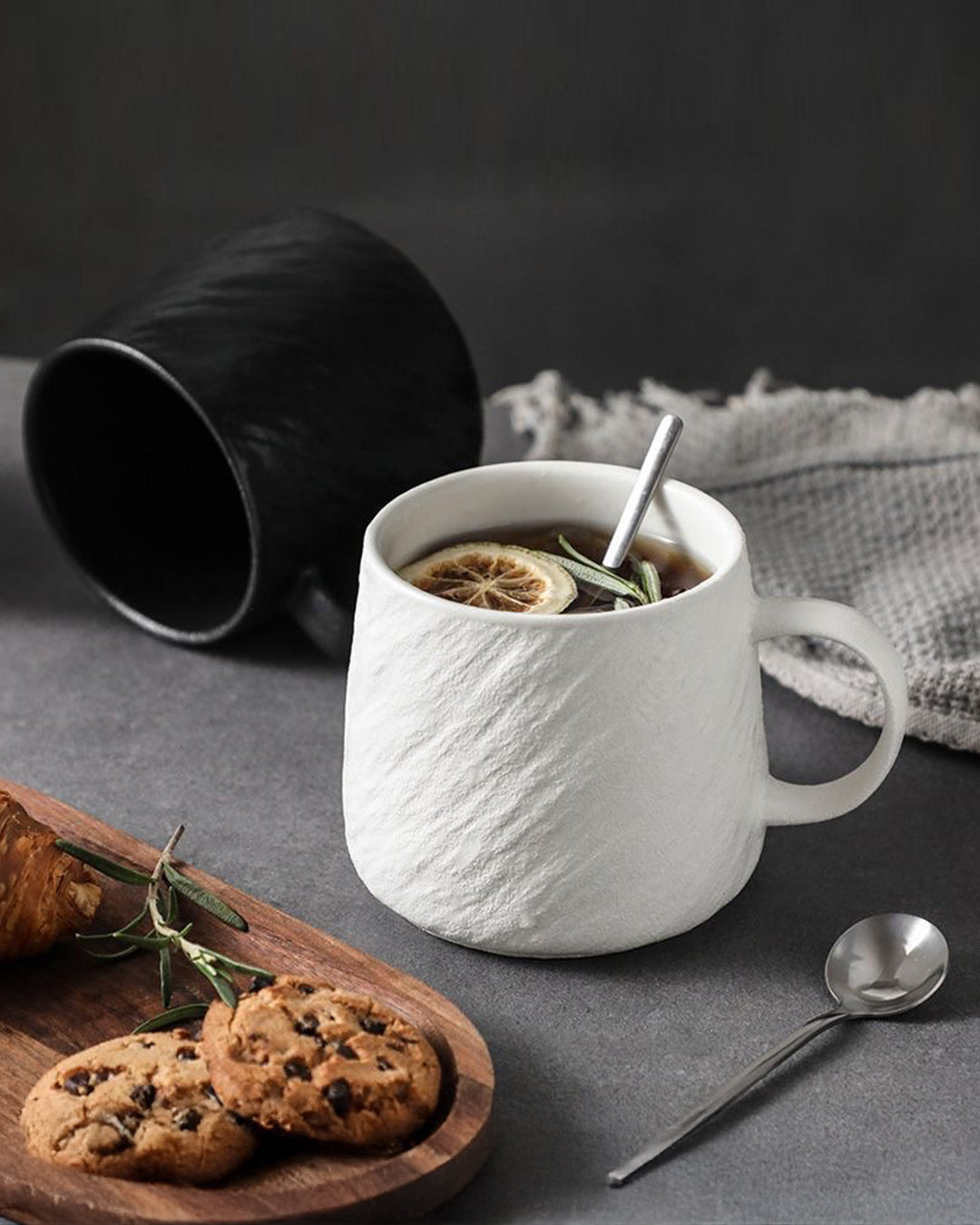 Stone-Textured Ceramic Mug