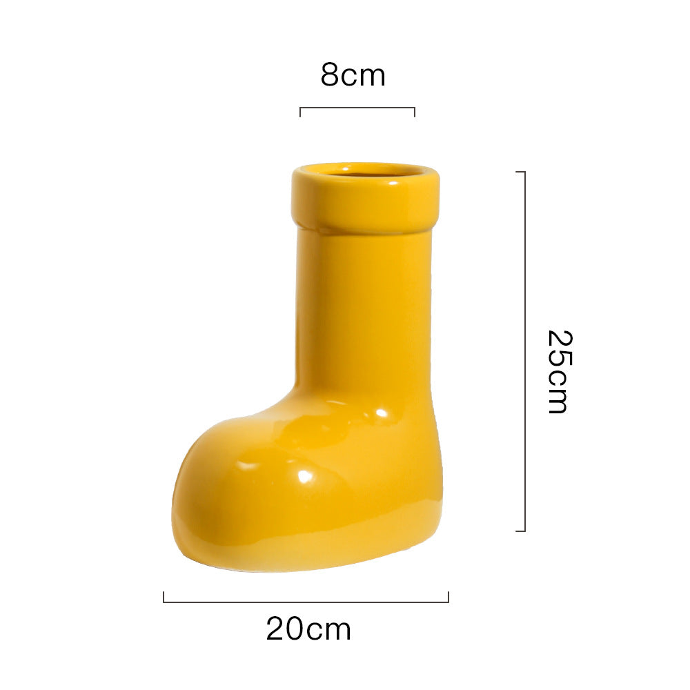 Boot-Shape Vase