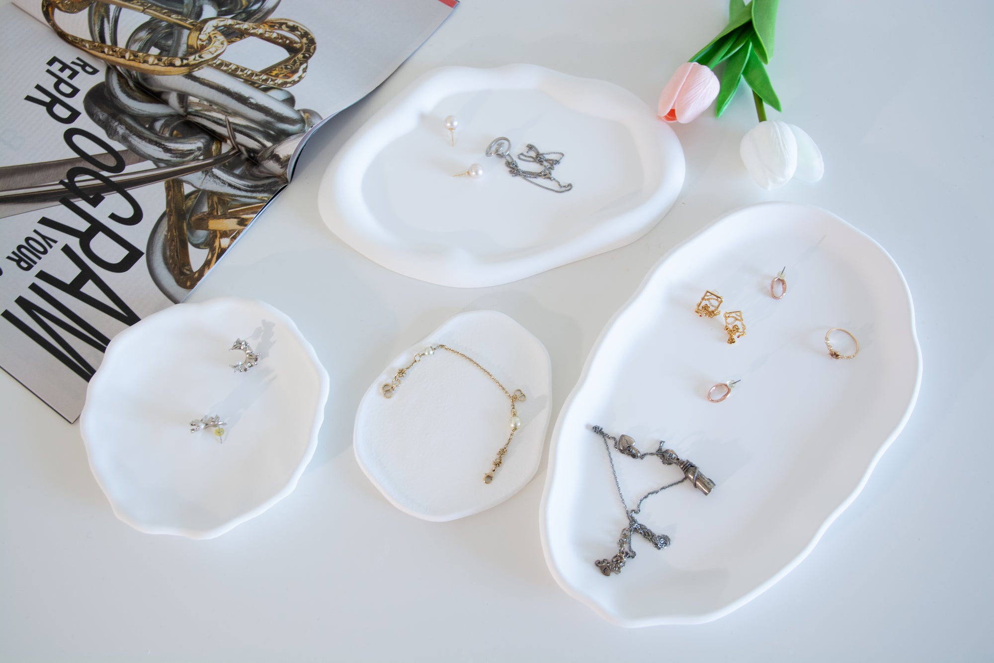 Irregular Plaster Sculpture Trays