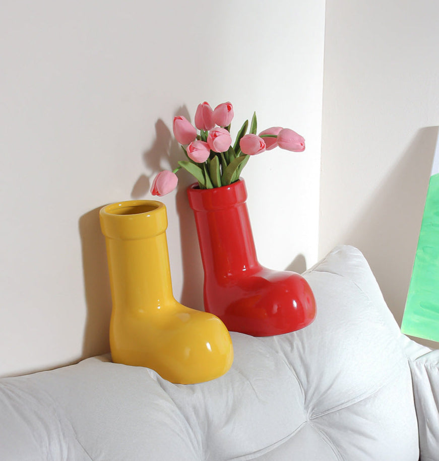 Boot-Shape Vase