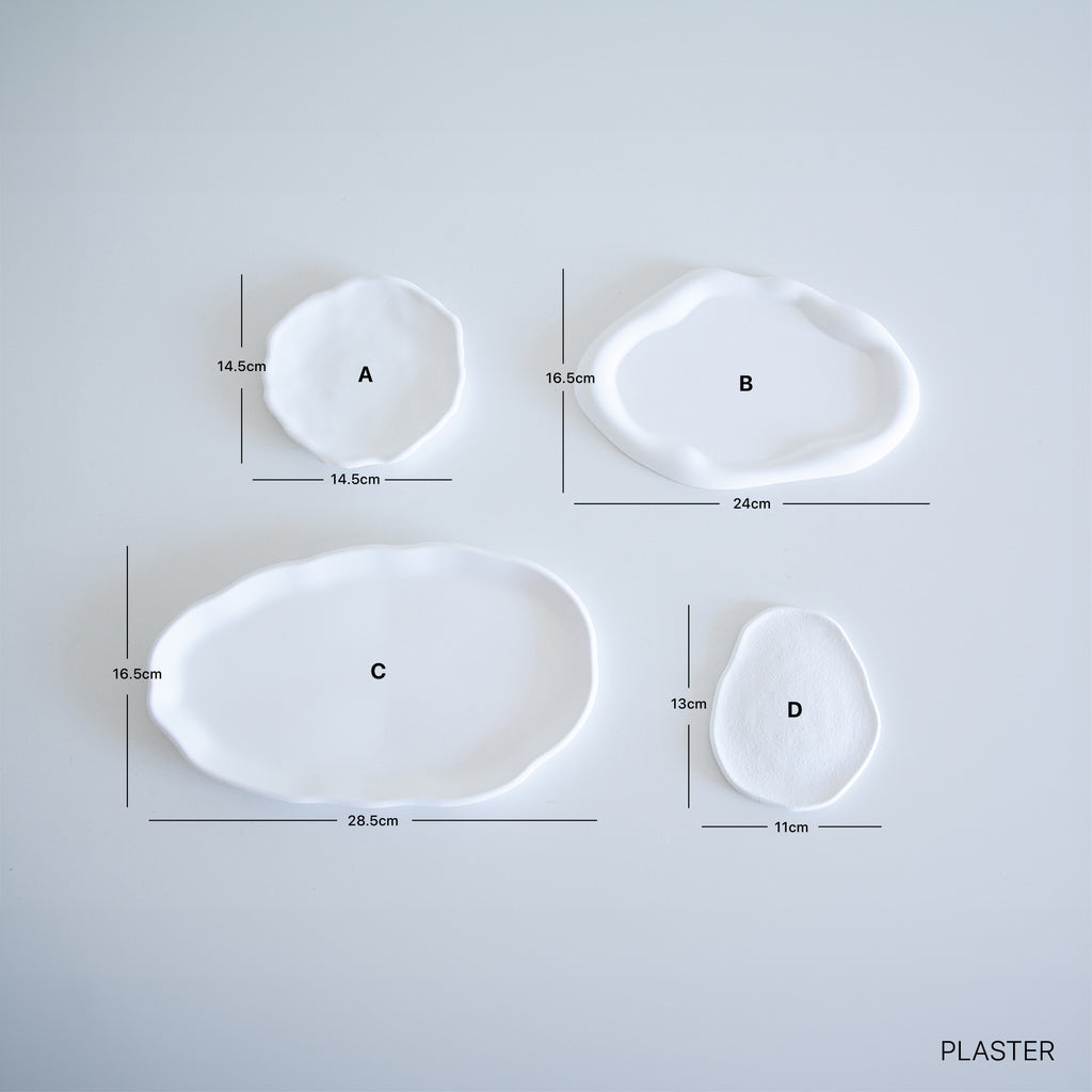 Irregular Plaster Sculpture Trays