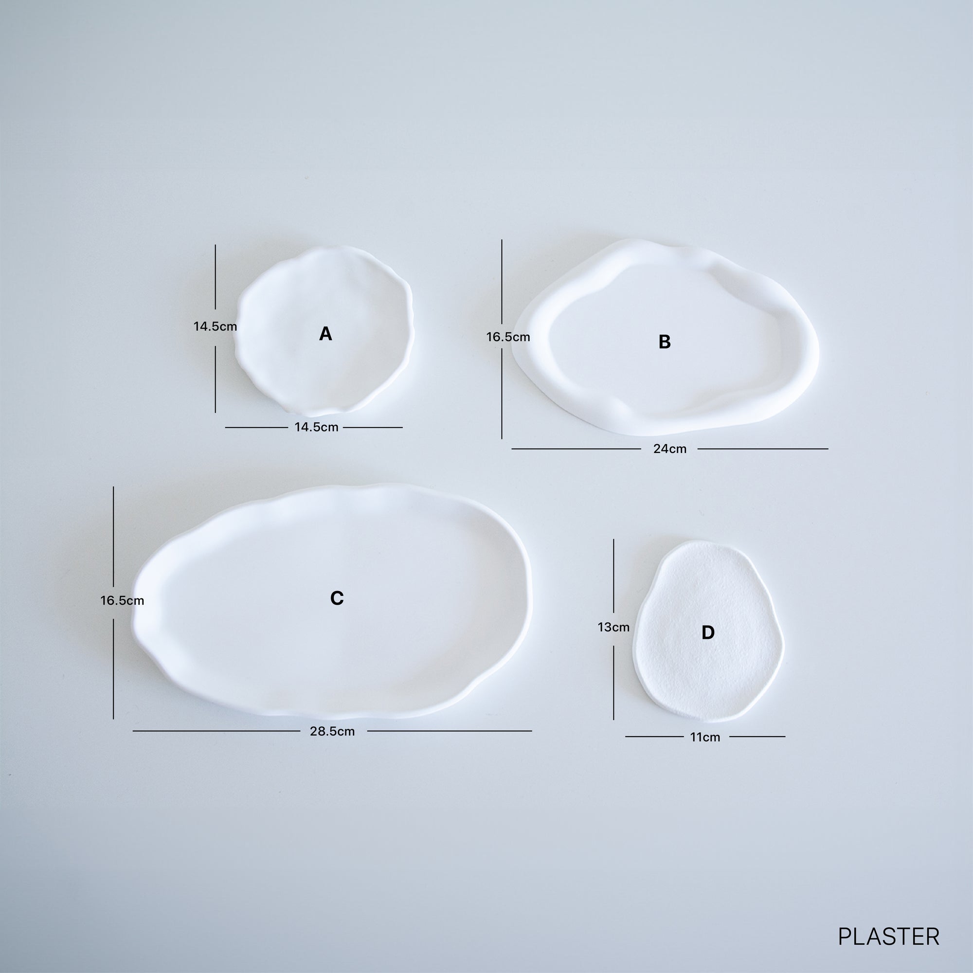 Irregular Plaster Sculpture Trays