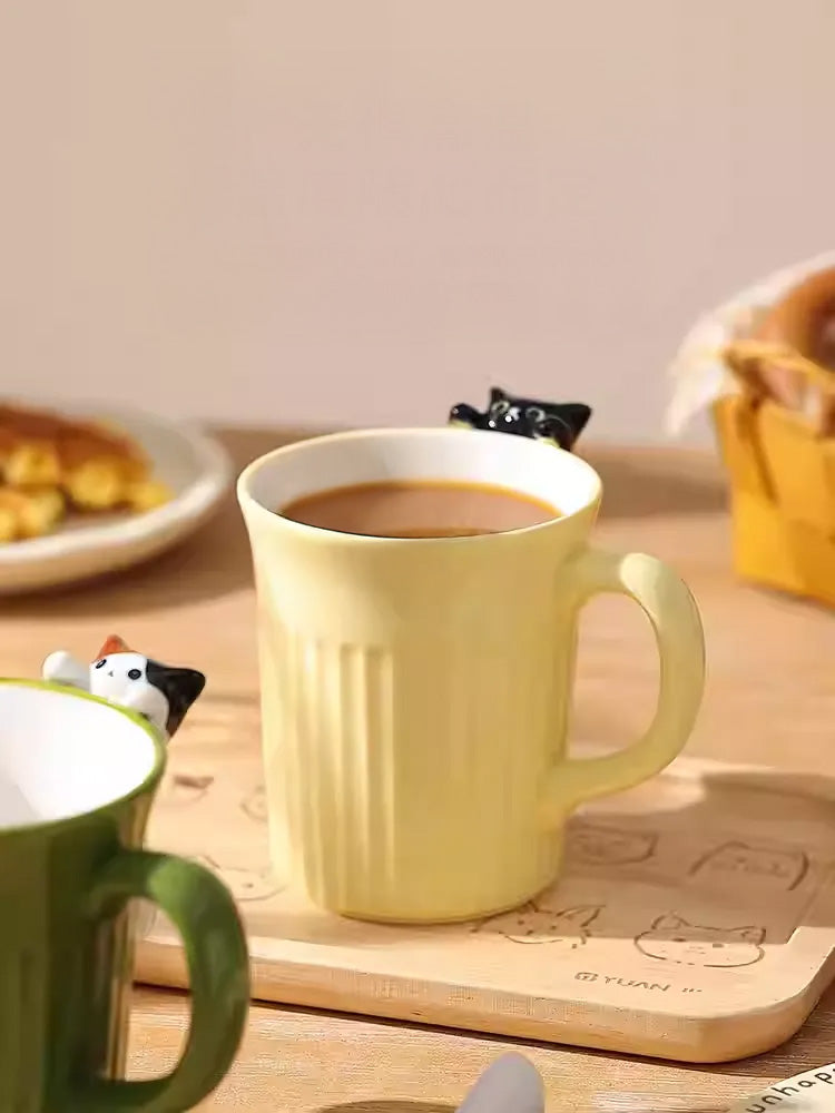 Peekaboo Cat Coffee Mug