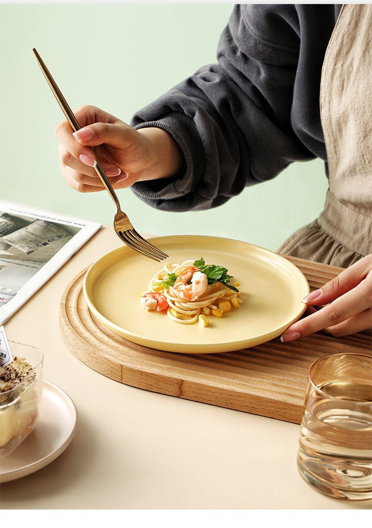 Matte Pastel Ceramic Plates